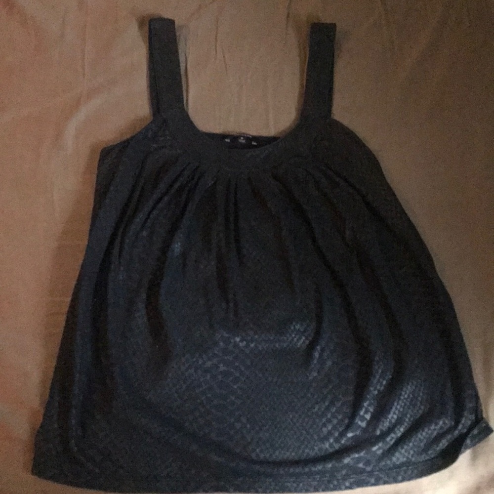 Black tank top